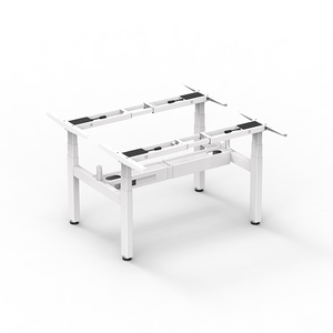 4af3 điện chiều cao có thể điều chỉnh bàn bốn chân đứng bàn 2 người máy trạm đứng lên khung bàn cho nội thất văn phòng - Product Image 6