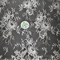 Tissu en dentelle brodée perlée à cordon français pour cils, 100 % polyester, poids moyen, pour robe de mariée, motif floral 3D, nuptial