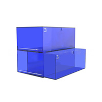 Boîte Cadeau Personnalisée en Acrylique Transparent avec Couvercle Coloré et Cache Anti-Poussière, Facile à Assembler et Idéale pour le Rangement