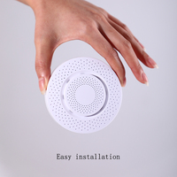 Détecteur de CO2 NDIR haute précision Tuya WiFi, capteur de pollution de l'air en plastique et moniteur de qualité avec alarme pour usage domestique