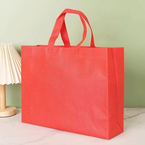 Custom Large Cherry Blossom <b>pink</b> Horizontal Version Reusable Water-covered Non-woven Shopping <b>Bag</b> - Product Image 5
