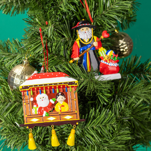 Ornements personnalisés pour la famille Différents types de <span class=keywords><strong>d</strong></span>écoration de Noël Bonhomme de neige Père Noël Elk Gingerbread Man Home Decorations - Product Image 6