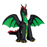 Livraison rapide Dragon gonflable de dragon volant gonflable commercial personnalisé avec boule de cristal à vendre
