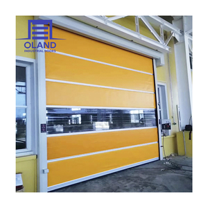 Puerta Rápida de Vinilo de Alta Velocidad con Sensor Automático, Resistente a Impactos, para Fábrica, de PVC, en Rollo - Product Image 2