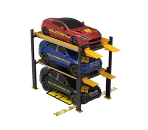 3.6ton Three Level Car Stacker Lift 4 Post Parking Lift