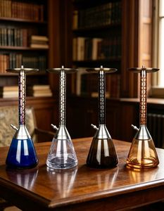 Cachimba de Lujo de Aleación de Aluminio con Base de Vidrio con Acabado Espejo, Set de Regalo para Bar y Viajes - Product Image 4