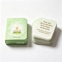 Cartes à jouer personnalisées avec versets bibliques, haute qualité, pour soulager l'anxiété, cartes d'affirmation de prière avec des versets bibliques positifs