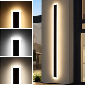 110V 220V IP65 Modern Indoor Linear Strip Wall Lamp 3000K Warm White Garden <b>Sconce</b> Long Outdoor LED <b>Light</b> - Product Image 2