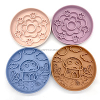 Tapis de léchage en silicone VaryWell Spring Flower pour ralentir la vitesse d'alimentation des chiens et des chats