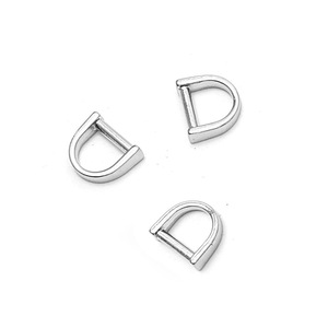 Anillas en D de Acero Inoxidable de 2.5 Puntas, Aleación de Zinc Fundida a Presión, Cromadas, Accesorios de Ferretería para Uso Doméstico - Product Image 1