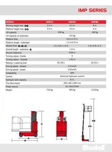 מוגבה נייד me80 אנכי מרים פלטפורמת עבודה אווירית מכונות בנייה - Product Image 3