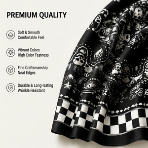 Custom Printed Logo Square Scarf Cotton Bandana Fashion <b>Head</b> Scarf Personalized Design OEM ODM Manufacturer - Product Image 3