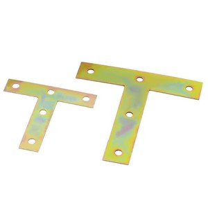 Shengyuan T-Shaped Iron Angle Brackets Color Plated Thickened Furniture Fixing Connectors Right Angle Support For Shelves Racks - Product Image 4