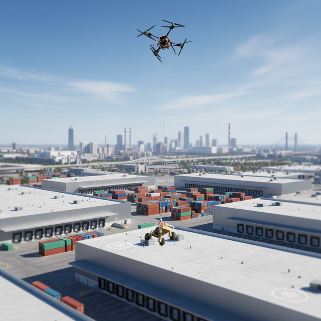 Yuequn Powerful 150kg 6kW 220V Pedestal Mount Cargo Transport Drone Queue Management System Service Equipment Shandong Origin