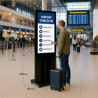 Kiosque de 43 pouces Totem Affiche numérique Écran tactile capacitif à 10 points CMS basé sur le cloud Garantie 1 an Utilisation en intérieur pour la vente au détail
