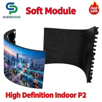 Paneles de Pantalla LED Flexibles, Módulos LED Suaves para Interiores P2 P2.5 P3.076, Pantallas LED para Eventos
