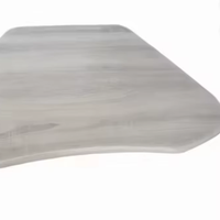 Conjuntos de Muebles Escolares Modernos con Tablero de Madera Hexagonal en Forma de Abanico, Duradero, Resistente al Fuego y Ecológico para Uso en Talleres