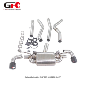 Sistema di Scarico Catback GFC per <span class=keywords><strong>BMW</strong></span> 120i 125i <span class=keywords><strong>F20</strong></span> <span class=keywords><strong>B48</strong></span> 2.0T 2015-2019, Sistema di Scarico con Valvola Elettrica Realizzato in Tubi SUS30 - Product Image 3