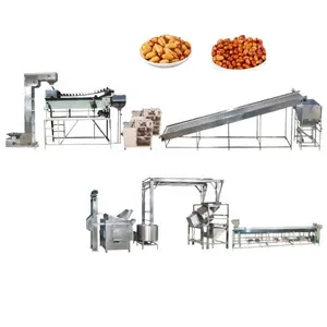 fried broad beans cashew nut frying machine peanut nut frying production line