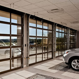 Télécommande moderne électrique automatique cadre en aluminium vue complète isolé double verre sectionnel porte de <span class=keywords><strong>garage</strong></span> pour les revendeurs - Product Image 4