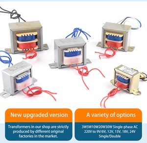 Transformador EI Monofásico de 220V 50Hz, Salida de 12V 5W con Cable, Entrada de 6V, Montaje Vertical - Product Image 5