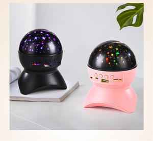 Projecteur d'étoiles et veilleuse avec haut-parleur, lampe projecteur ciel étoilé rotative pour chambre à coucher, ambiance de chevet - Product Image 2