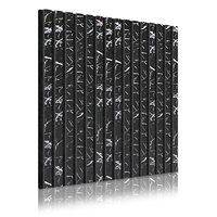 Panneau acoustique en bois Akupanel avec dos en feutre polyester 600*2400mm, taille personnalisée, panneau absorbant le son