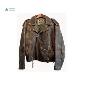 Genuine Suede Bomber Satin Interior Zipper Front Welt Pocket Mens Leather, High Quality Second Hand Japon Used Jacket