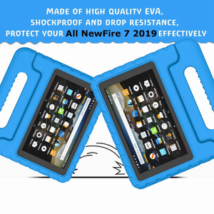 Étui pour tablette HGD EVA pour Kindle 2015 / 2017 / 2019 Fire HD 7 avec bande de fixation en silicone réglable et support - Product Image 3