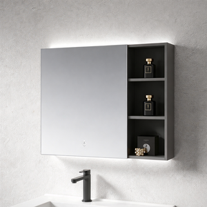 Mobile Bagno Sospeso con Doppio Lavabo e <span class=keywords><strong>Specchio</strong></span>, Soluzione di Stoccaggio per Bagno con Garanzia di 3 Anni - Product Image 4