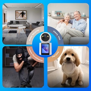 <span class=keywords><strong>Mini</strong></span> cámara de vídeo <span class=keywords><strong>HD</strong></span> de 300W, pantalla de 2,8 pulgadas, <span class=keywords><strong>Wifi</strong></span>, seguridad para el hogar, red 2,4G/<span class=keywords><strong>5G</strong></span>, cámara PTZ, visión nocturna infrarroja 360, llamada bidireccional - Product Image 2