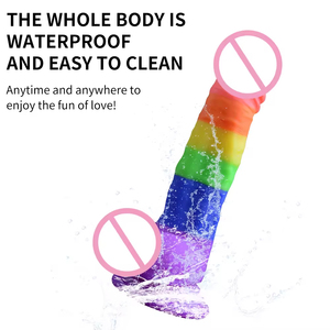 Wholesale Waterproof Soft Multi-Color Medical Silicone Artificial Penis <b>Dildos</b> for Women Huge Realistic Crystal <b>Dildo</b> - Product Image 6