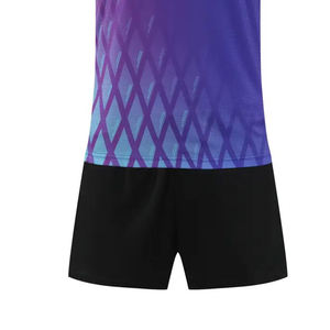 Conjunto de Uniforme Deportivo de Alta Calidad, 100% Poliéster, Ligero, Antibacterial, Sin Mangas, Corte Atlético, Cintura Elástica, Para Todas las Temporadas - Product Image 6