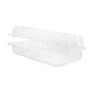 Bandeja de pastelería con bisagras de plástico desechable de alta calidad, Material PET reciclable de 125 oz, cajas de pan para embalaje de alimentos - Product Image 3
