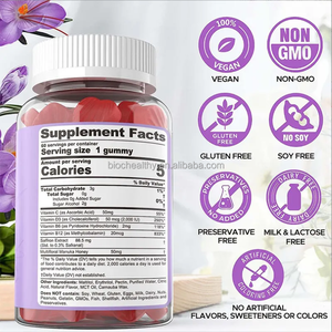 Nhãn hiệu riêng Hữu Cơ nghệ tây chiết xuất gunmies tăng cường năng lượng hữu cơ nghệ tây Gummies bán buôn Gummy nghệ tây bổ sung - Product Image 5