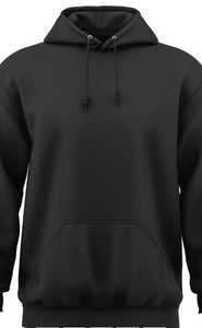 Sudadera con Capucha Azul Marino Sólido para Hombre, Corte Regular Informal, Bolsillo Frontal, 100% Algodón Ecológico Transpirable ODM - Product Image 4