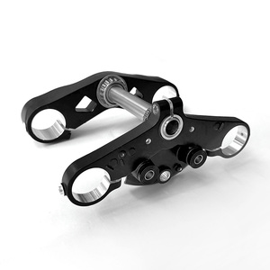 Ensemble de support de fourche inférieur/supérieur et de tige de fourche usinées CNC en alliage d'aluminium pour Harley-Davidson CVO Road Glide 121 - Product Image 2
