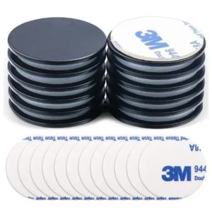 Dropshipping תמיכה בגודל מותאם אישית n35 n42 n45 n52 n52 קבוע אדמה נדירה אדמה שחור אפוקסי ציפוי דיסק מגנט עם דבק עצמי - Product Image 5