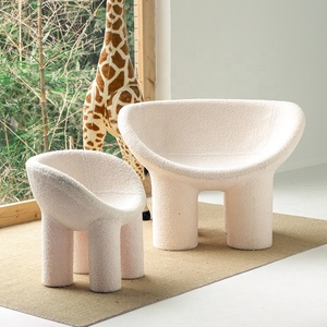 Moda diseño moderno fibra de vidrio Faye Toogood <span class=keywords><strong>Roly</strong></span> Poly ocio sillón taburete bajo - Product Image 6