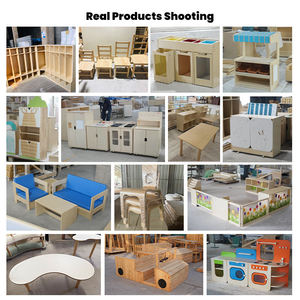 Mesa y Silla de Madera Contrachapada de Abedul Montessori, Juego de Muebles Infantiles para Guardería, Escritorio de Aprendizaje para Preescolar y Jardín de Niños - Product Image 4
