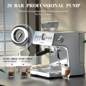 Empstorm 21M Professional <b>Espresso</b> Coffee Machine with Adjustable Bean-to-<b>Cup</b> for Household and Hotel Use - Product Image 4