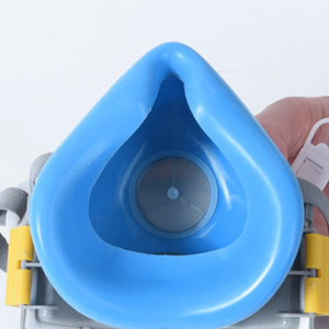 Vật liệu cao cấp bền nửa mặt Silicone mặt nạ màu xanh đầu gắn mặt nạ khí - Product Image 3