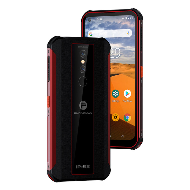 New Arrival Phone Max P2 Sim 4G Rugged Phone 8GB+128GB APP Cheap Android Mobile Waterproof Octa(8) Core Smartphone