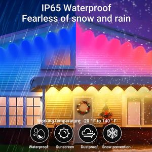 Rail lumineux extérieur intelligent Wi-Fi 12V 30MM en aluminium IP68, étanche, avec contrôleur, pour Noël, haute qualité - Product Image 5