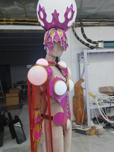 Disfraz de Robot con Armadura LED |   Ropa de Escenario Futurista para Hombres y <span class=keywords><strong>Mujeres</strong></span> |   Traje para Actuaciones en Discotecas y Fiestas - Product Image 3