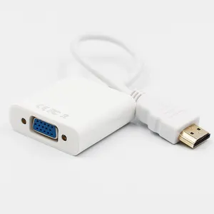 Vnew hot sell Gold Plated 1080P HDMI to VGA Hd converter male to female HUB Adapter Cable for HDTV/laptop/projector