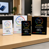 Nouvelle carte intelligente programmable RFID NFC Google Review Newbega KPD008-2/KPD008-3, puce NTAG215 13,56 MHz, réinscriptible, étanche, pour réseaux sociaux
