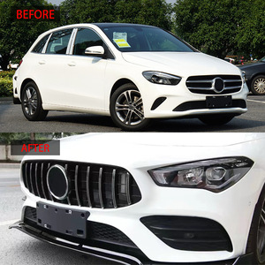 กระจังหน้าทรง GT สำหรับ Mercedes-Benz B-Class W247 สีดำ ABS พร้อมแถบสีเงิน สำหรับเปลี่ยนทดแทน - Product Image 2