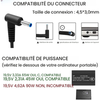 65W 30W 7W 5V/2A Pengisi Daya Laptop Universal 19.5V 3.33A Colokan EU/US/AU/UK Stok Tersedia