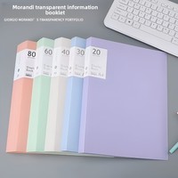 Classeur de présentation A4 à 30 pochettes, en plastique transparent, organiseur de documents, classeur pour le bureau, l'école, les fournitures de papeterie
